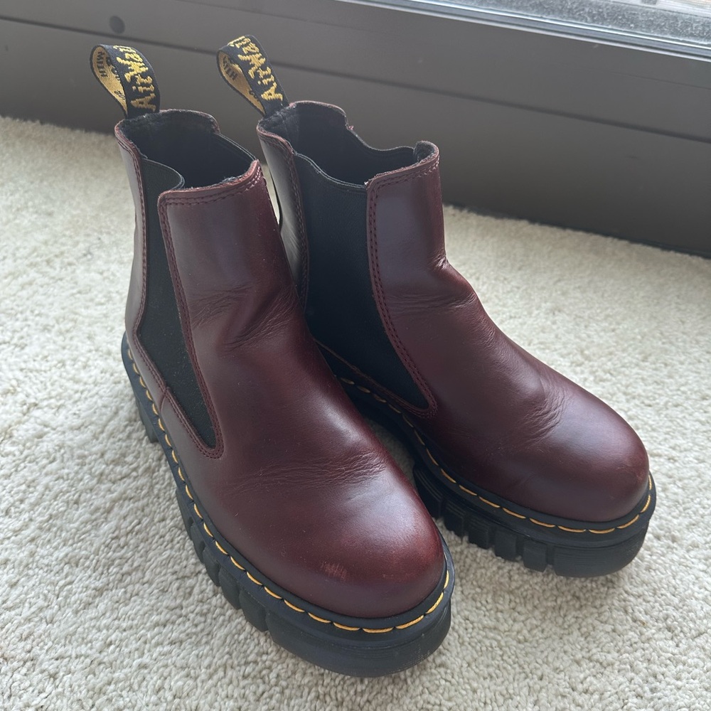 Dr. Martens Audrick Brando Leather Platform Chelsea Boots